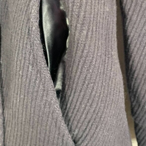 Kenneth Cole R Reaction Jacket Womens 6 Wool Cashmere Blend Lined Navy Blue - Picture 3 of 11